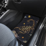 Watercolor Scorpio Zodiac Sign Print Front and Back Car Floor Mats