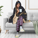 Watercolor Scorpio Zodiac Sign Print Hooded Blanket