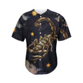 Watercolor Scorpio Zodiac Sign Print Men's Baseball Jersey