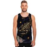 Watercolor Scorpio Zodiac Sign Print Men's Tank Top