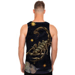 Watercolor Scorpio Zodiac Sign Print Men's Tank Top