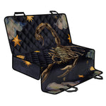 Watercolor Scorpio Zodiac Sign Print Pet Car Back Seat Cover