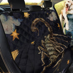 Watercolor Scorpio Zodiac Sign Print Pet Car Back Seat Cover