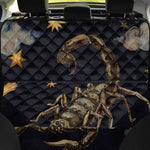 Watercolor Scorpio Zodiac Sign Print Pet Car Back Seat Cover