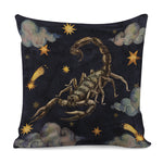 Watercolor Scorpio Zodiac Sign Print Pillow Cover