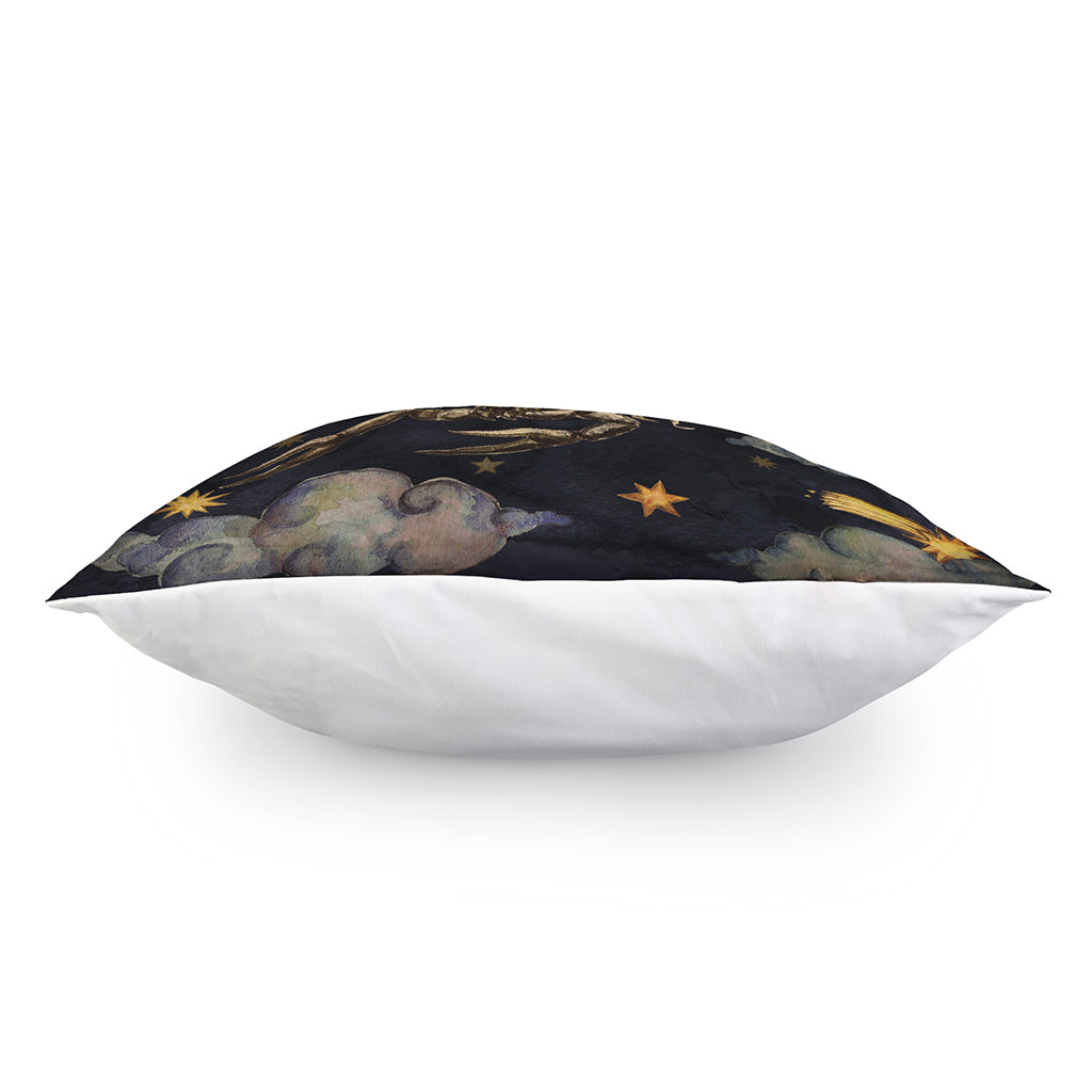 Watercolor Scorpio Zodiac Sign Print Pillow Cover