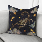 Watercolor Scorpio Zodiac Sign Print Pillow Cover