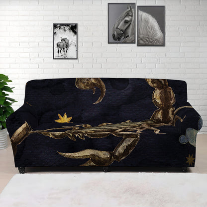 Watercolor Scorpio Zodiac Sign Print Sofa Cover