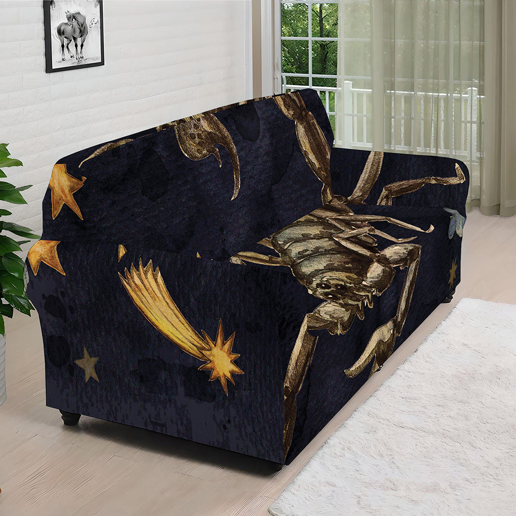 Watercolor Scorpio Zodiac Sign Print Sofa Cover