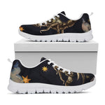 Watercolor Scorpio Zodiac Sign Print White Sneakers