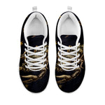 Watercolor Scorpio Zodiac Sign Print White Sneakers