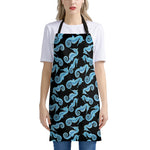 Watercolor Seahorse Pattern Print Apron