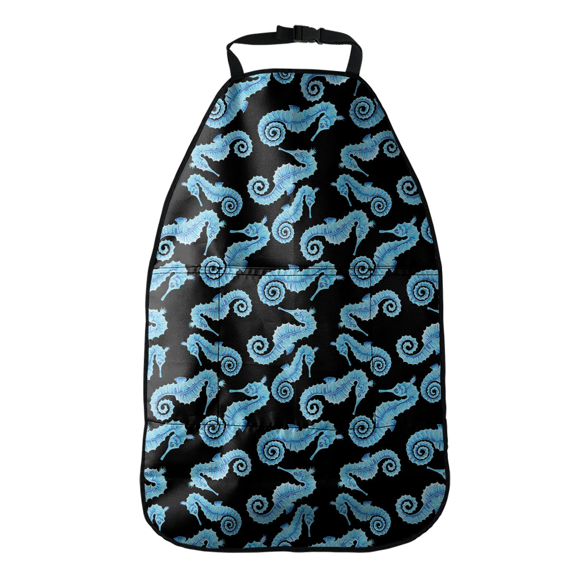 Watercolor Seahorse Pattern Print Car Seat Organizers