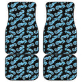 Watercolor Seahorse Pattern Print Front and Back Car Floor Mats