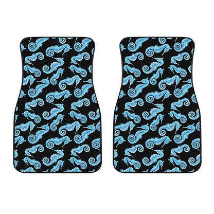 Watercolor Seahorse Pattern Print Front Car Floor Mats