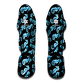Watercolor Seahorse Pattern Print Muay Thai Shin Guards