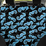 Watercolor Seahorse Pattern Print Pet Car Back Seat Cover