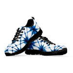 Watercolor Shibori Pattern Print Black Sneakers