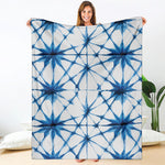 Watercolor Shibori Pattern Print Blanket