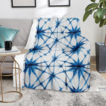 Watercolor Shibori Pattern Print Blanket