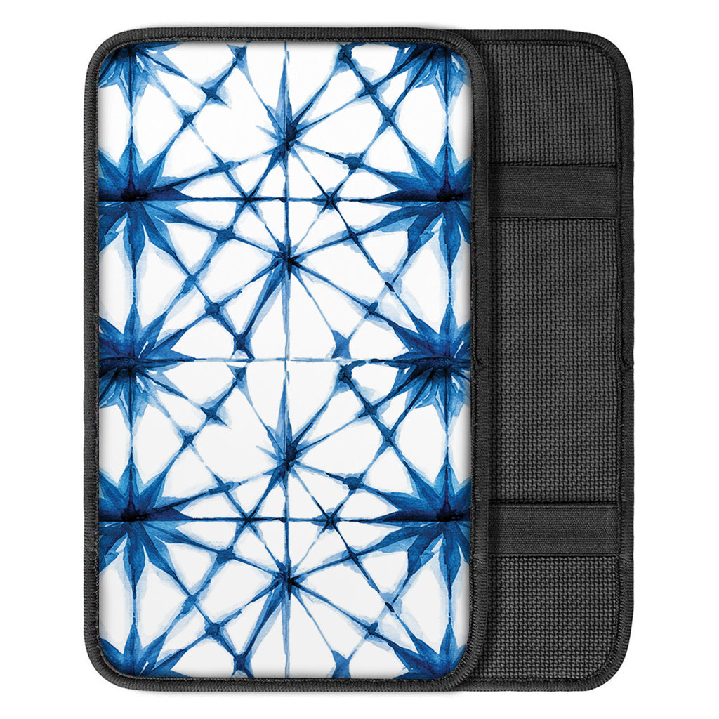 Watercolor Shibori Pattern Print Car Center Console Cover