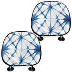 Watercolor Shibori Pattern Print Car Headrest Covers