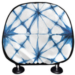 Watercolor Shibori Pattern Print Car Headrest Covers