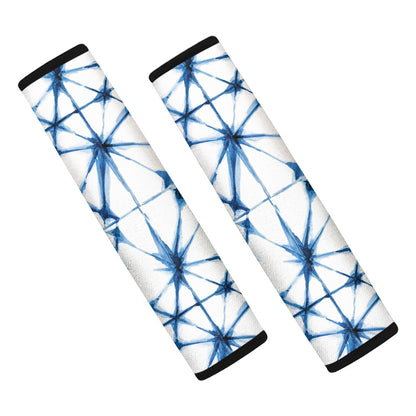 Watercolor Shibori Pattern Print Car Seat Belt Covers