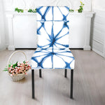 Watercolor Shibori Pattern Print Dining Chair Slipcover