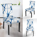 Watercolor Shibori Pattern Print Dining Chair Slipcover