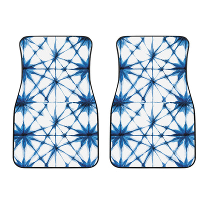 Watercolor Shibori Pattern Print Front Car Floor Mats