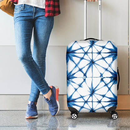 Watercolor Shibori Pattern Print Luggage Cover