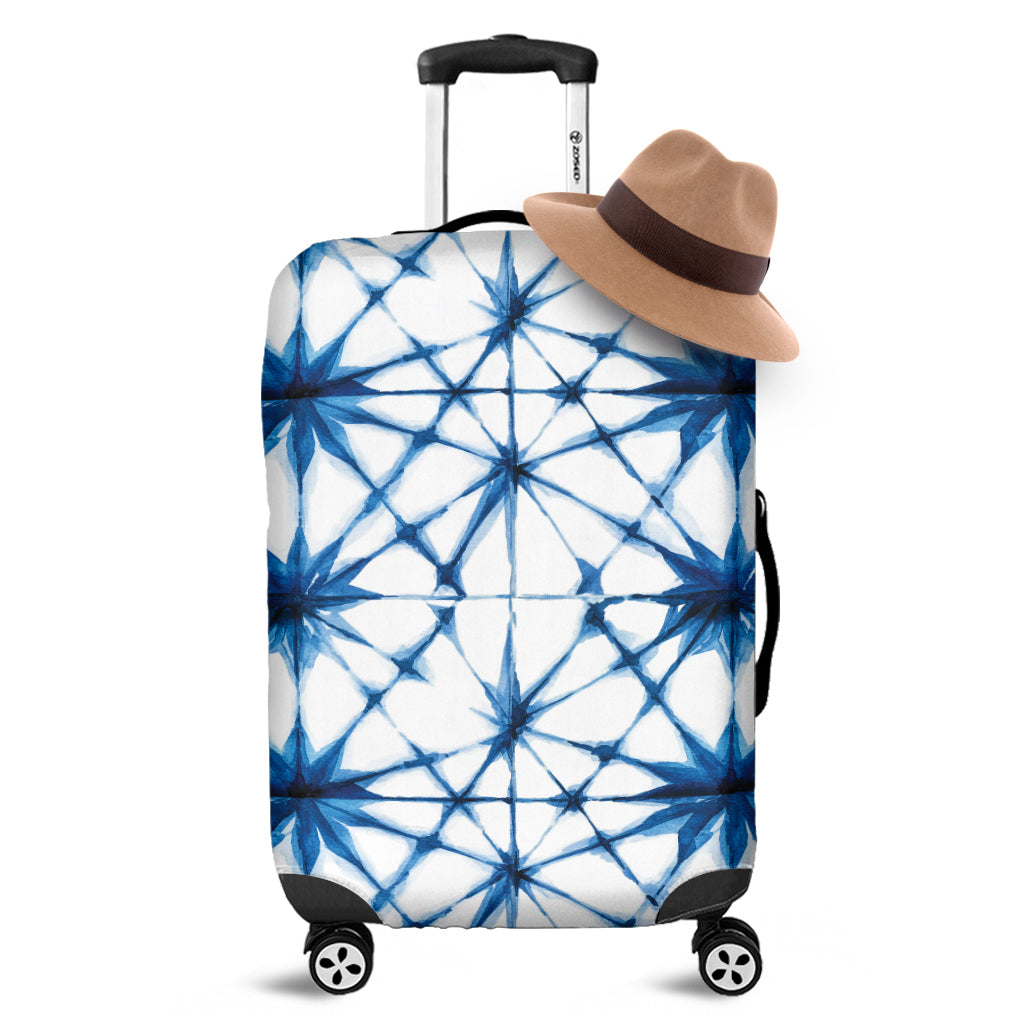 Watercolor Shibori Pattern Print Luggage Cover
