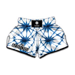Watercolor Shibori Pattern Print Muay Thai Boxing Shorts