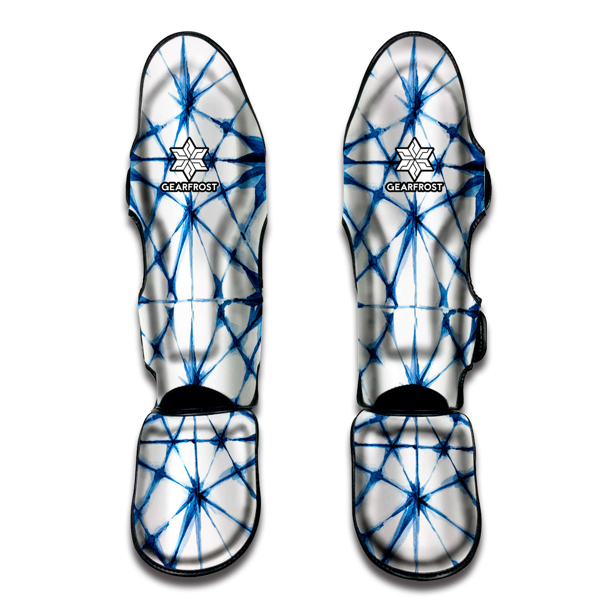 Watercolor Shibori Pattern Print Muay Thai Shin Guard