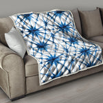 Watercolor Shibori Pattern Print Quilt