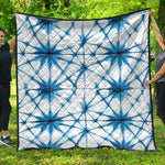 Watercolor Shibori Pattern Print Quilt