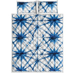 Watercolor Shibori Pattern Print Quilt Bed Set