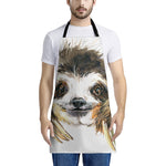 Watercolor Sloth Print Apron
