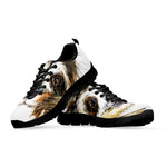 Watercolor Sloth Print Black Sneakers
