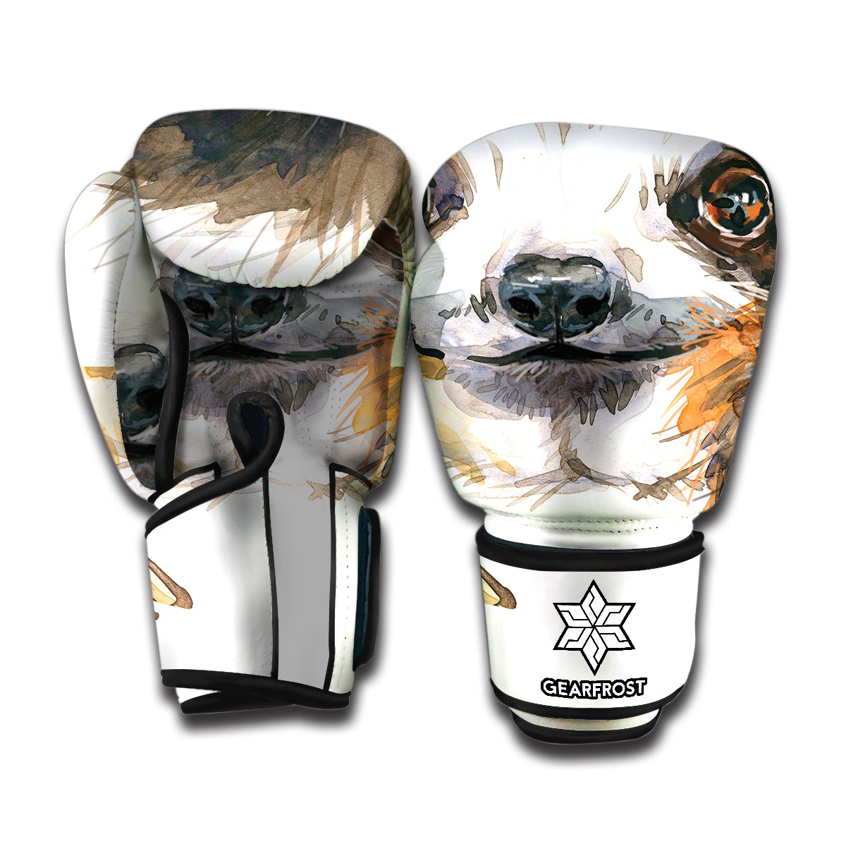 Watercolor Sloth Print Boxing Gloves