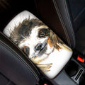 Watercolor Sloth Print Car Center Console Cover