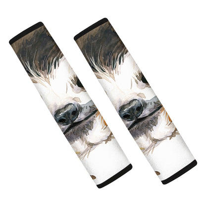 Watercolor Sloth Print Car Seat Belt Covers