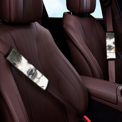 Watercolor Sloth Print Car Seat Belt Covers