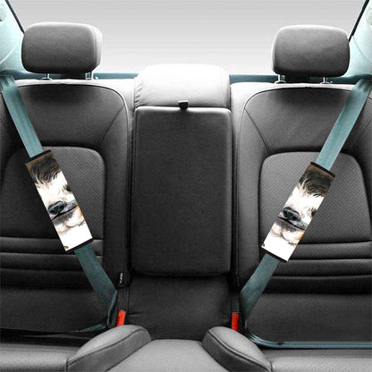 Watercolor Sloth Print Car Seat Belt Covers