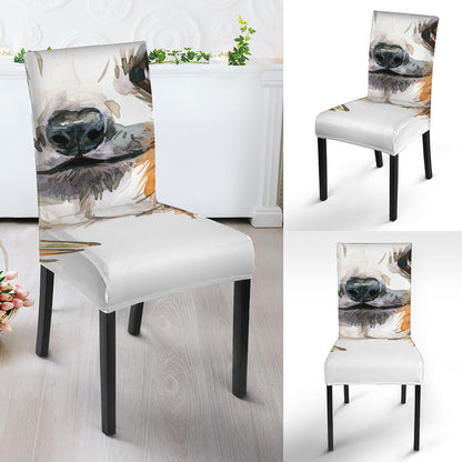 Watercolor Sloth Print Dining Chair Slipcover