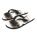 Watercolor Sloth Print Flip Flops