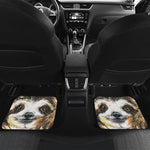 Watercolor Sloth Print Front and Back Car Floor Mats