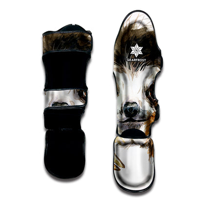 Watercolor Sloth Print Muay Thai Shin Guard