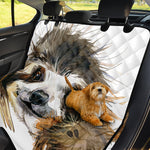 Watercolor Sloth Print Pet Car Back Seat Cover